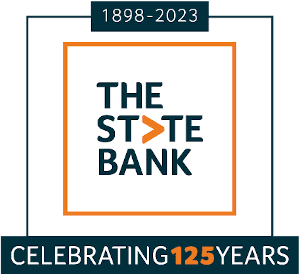 The State Bank 125 Years logo