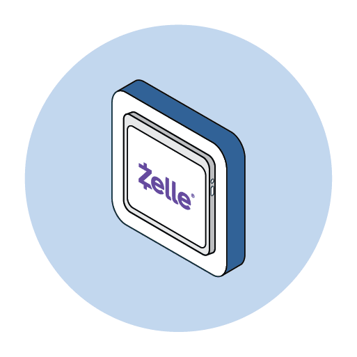Icon to illustrate Zelle featuring the Zelle logo.
